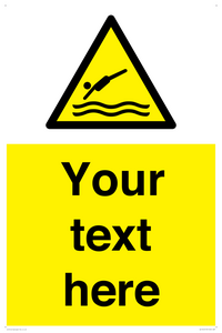 Custom Warning diving area